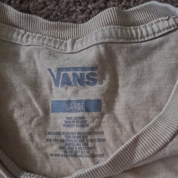 Vans Cream Graphic T-Shirt - Picture 2 of 5